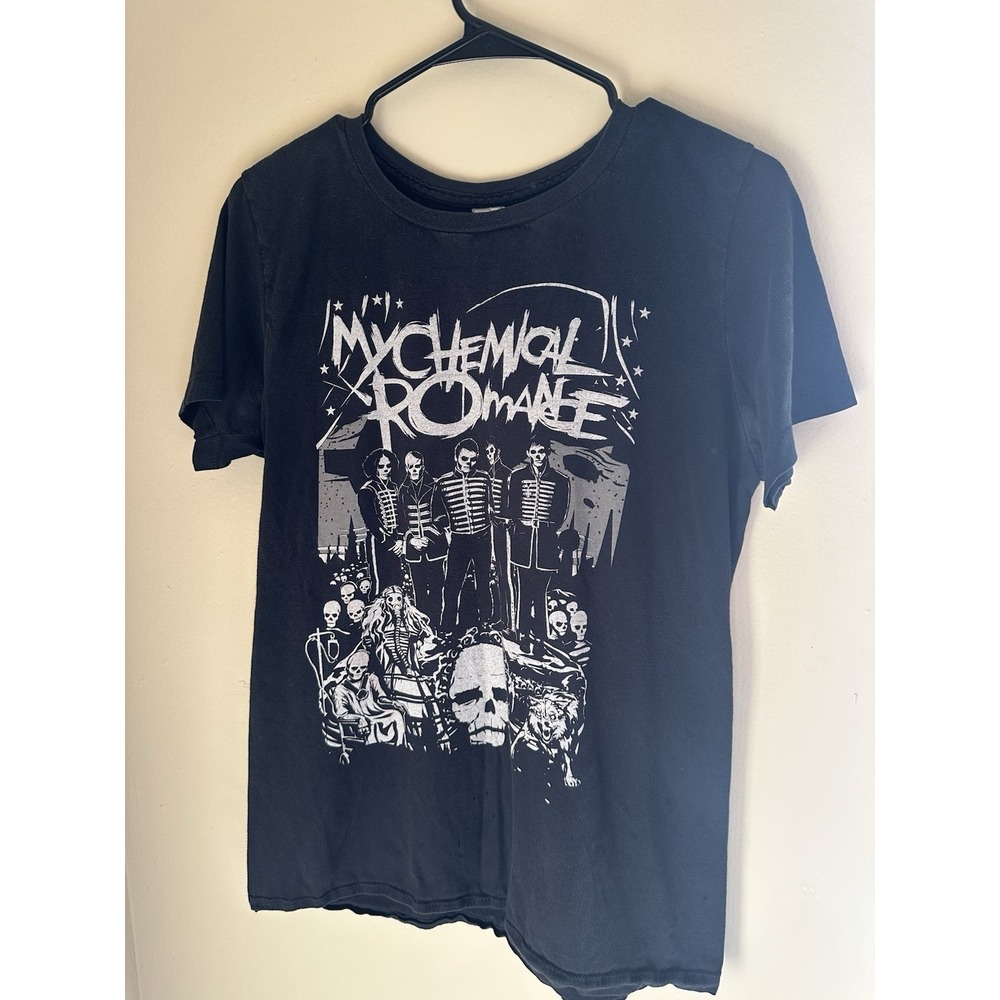 My Chemical Romance The Black Parade Graphic T-Shirt Black Emo Band Tee Small